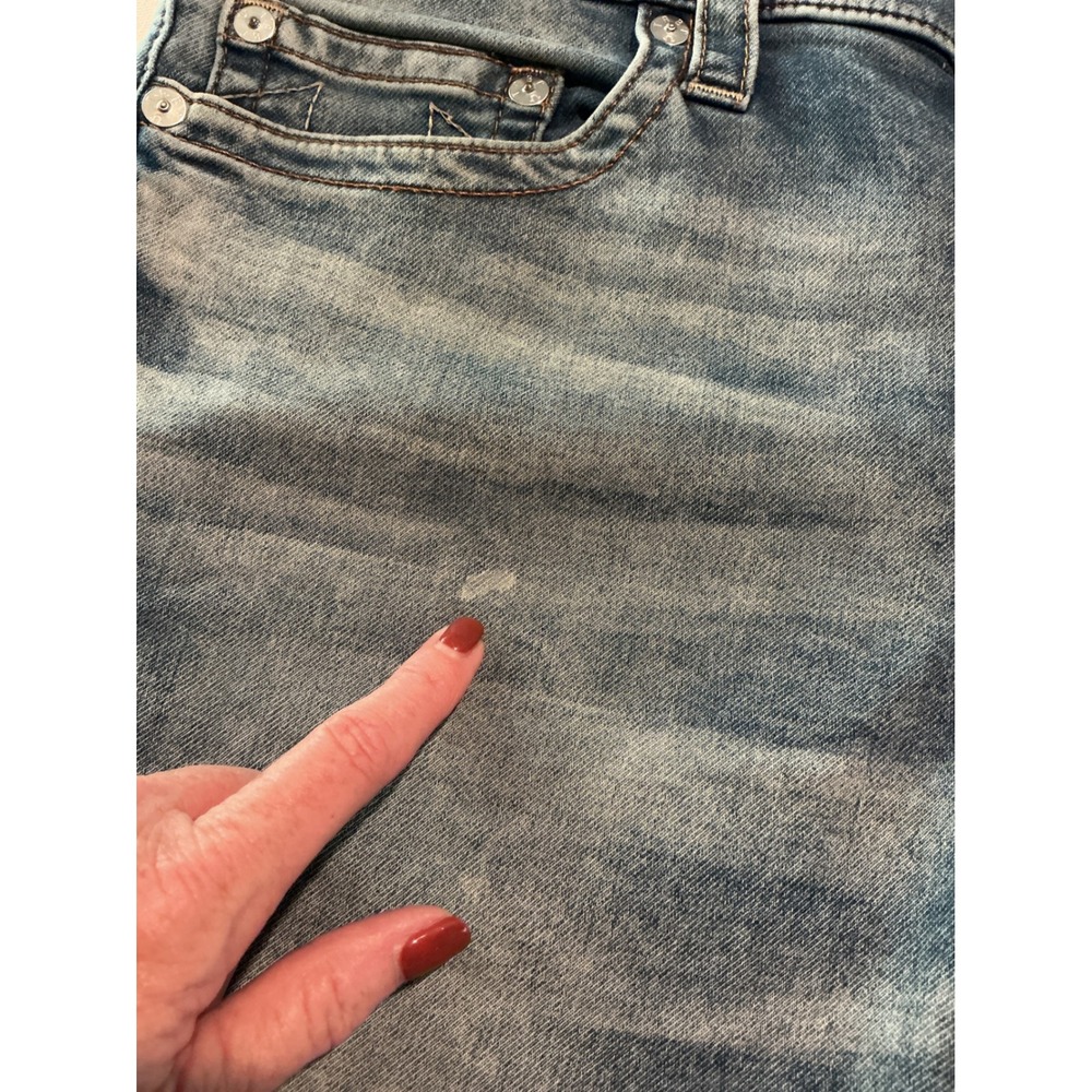 True Religion Rocco Slim Men's Jeans Blue Medium Wash Distressed Size 34 - Picture 13 of 13